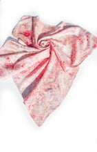 Load image into Gallery viewer, Botanically dyed artisanal silk bandana, 70x70 cm
