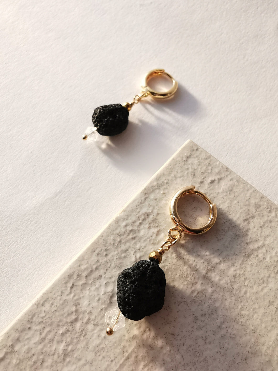 Lava stone earrings