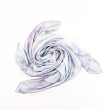 Load image into Gallery viewer, Botanically dyed silk scarf, 90x90 cm
